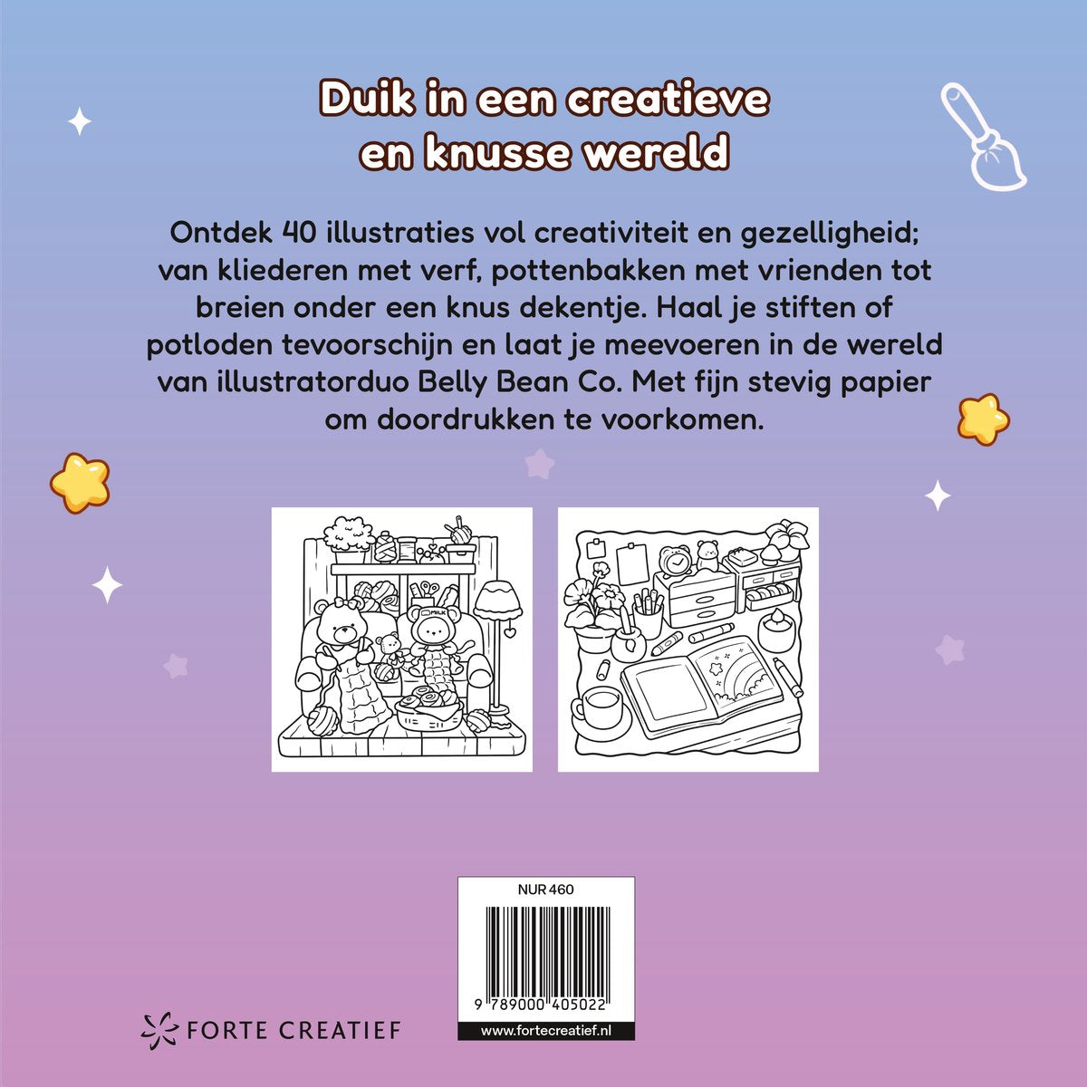 Cozy & cute in het atelier - Kleurboek