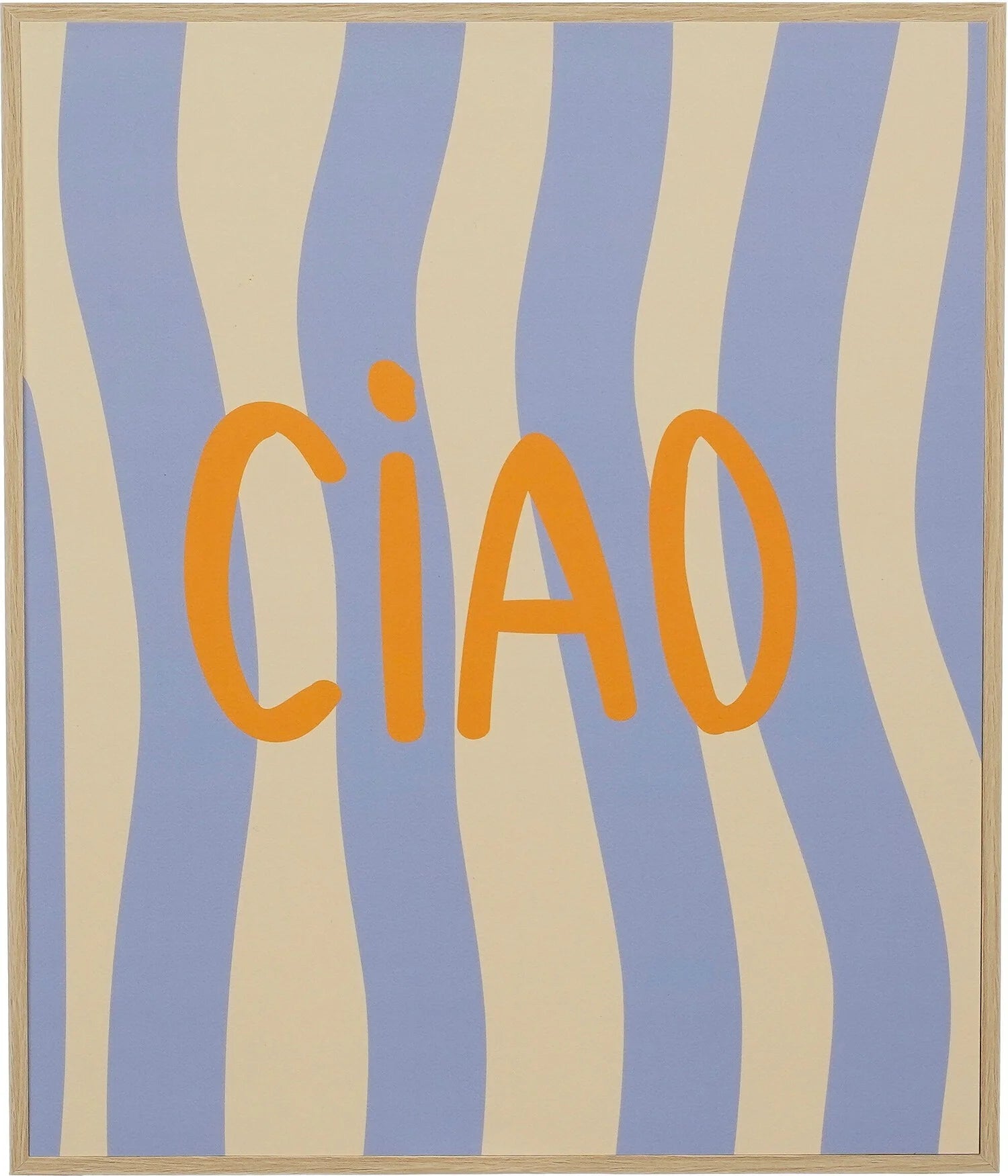 Ciao muurdecoratie - l26xb31xh3cm - l. bruin FSC mix
