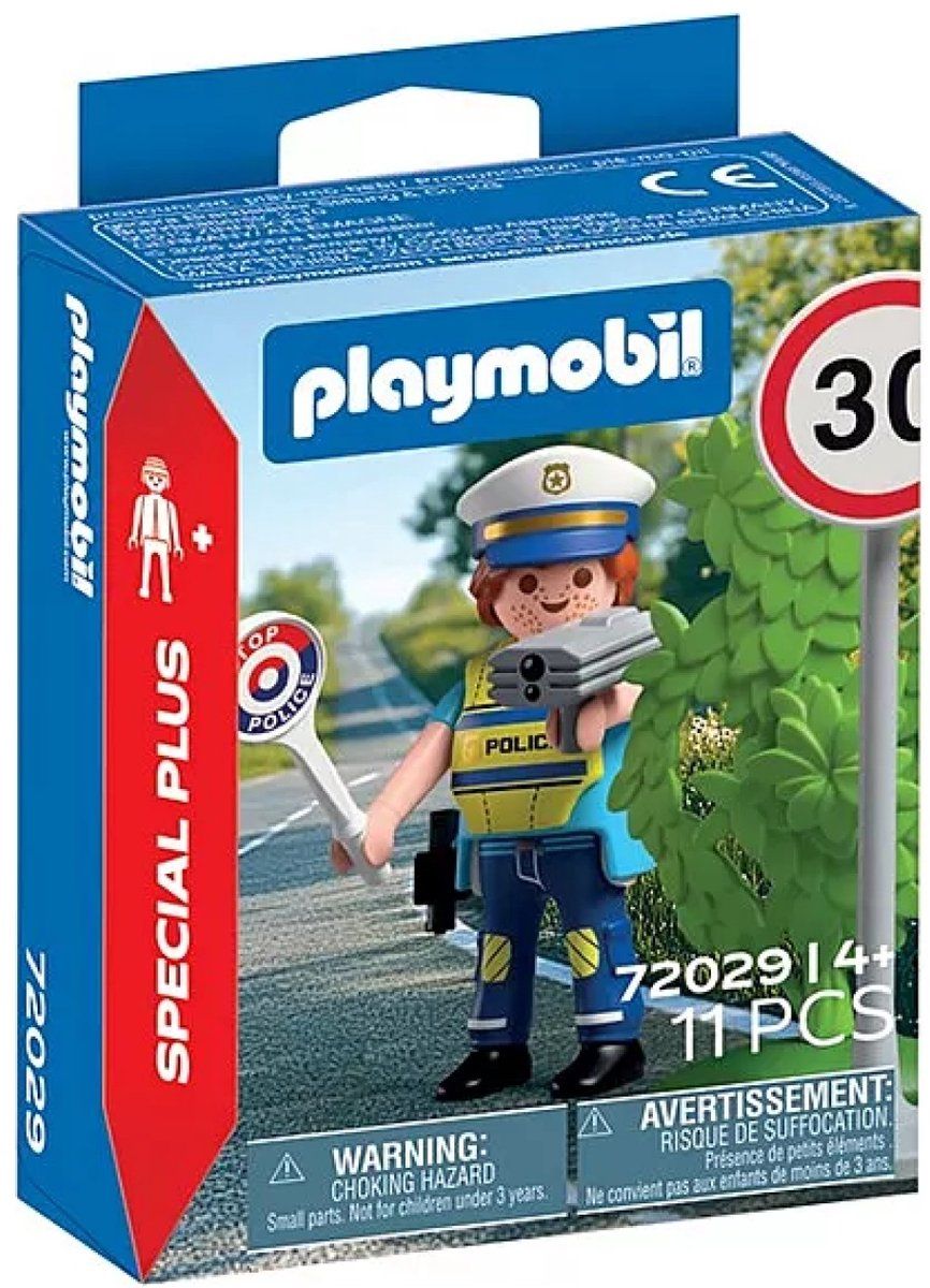 PLAYMOBIL 72029 - politieagent met snelheidsradar