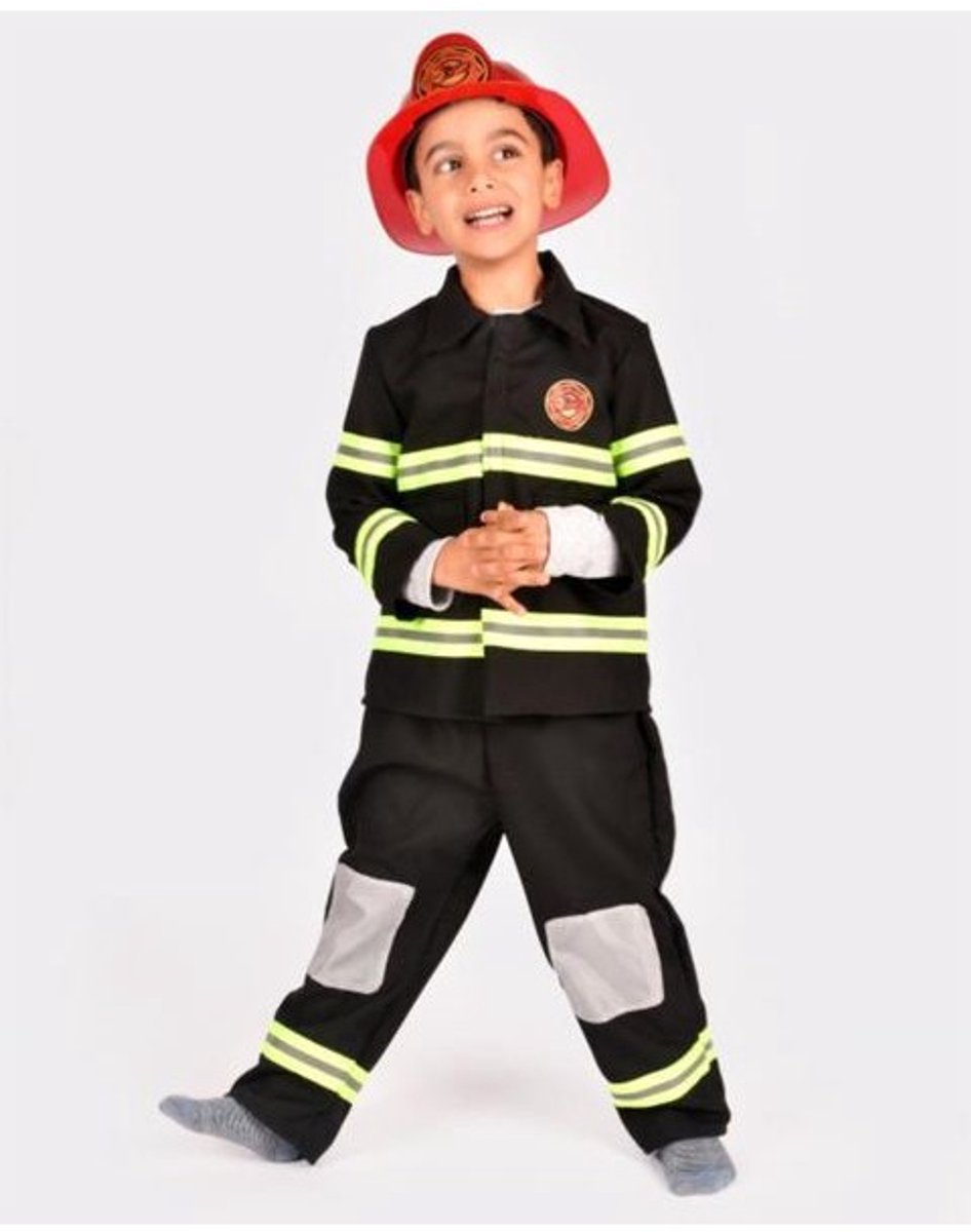 DEN GODA FEN Brandweerman kostuum 110/116 4j-6j - 4dlg
