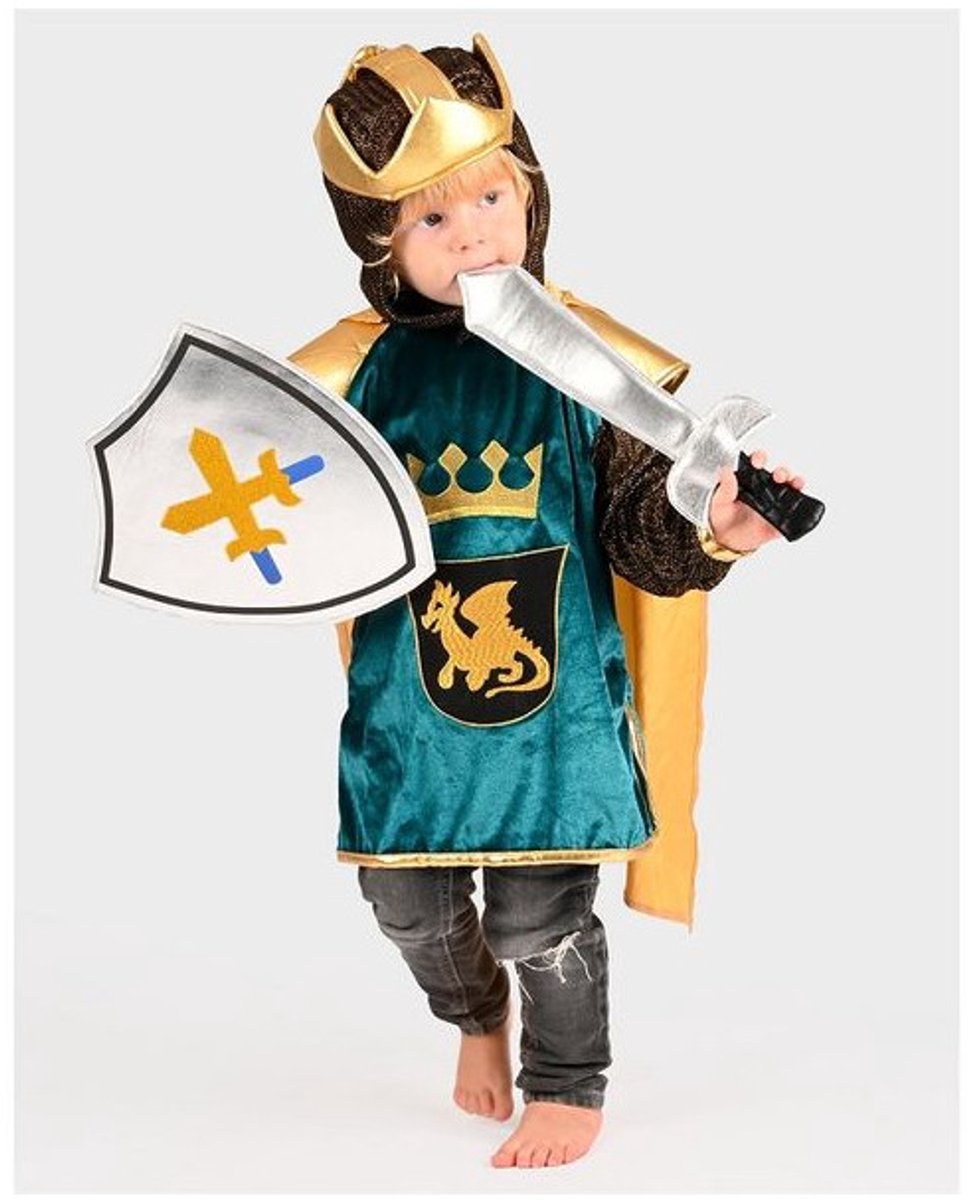DEN GODA FEN Riddershemd drakenkoning 98/104 2j-4j - 4dlg