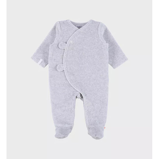 NOUKIES Pyjama - fluweel grijs - 00M