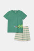 WOODY Jongens pyjama - groen - 12j.