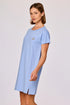 WOODY Dames slaapkleedje - blauw - XXL