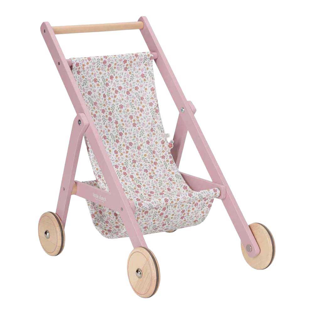 LITTLE DUTCH Houten poppenbuggy