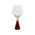 WD Gin & Tonic glas diamand--effect base - red