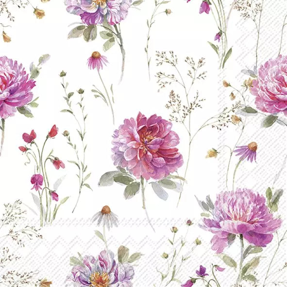 IHR Servetten 33x33cm - partout des fleurs  4085501600