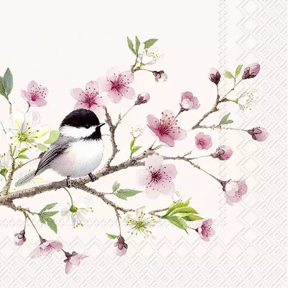 IHR Servetten 33x33cm - little birdie rose  4107801859