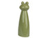 Decofiguur kikker porselein - 8,6x6,7x24cm - groen