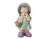 Deco figuur meisje - 20,5x16x39cm - multi