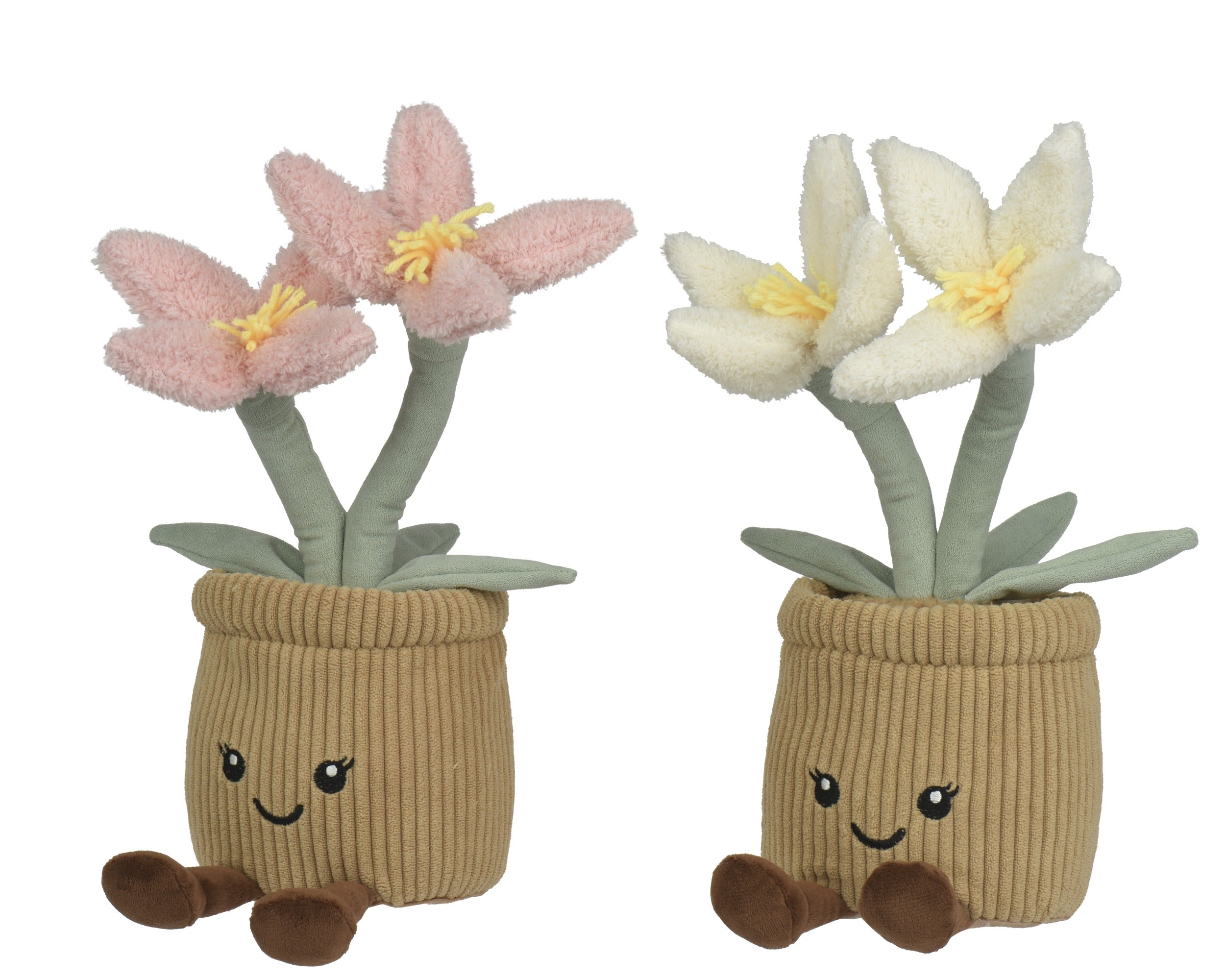 Bloem polyester - 12x13x39cm - ass. (prijs per stuk)