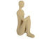 Deco figuur dame - 19,5x16,2x36,2cm - beige