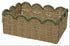 Mand touw rechthoek - M 34x24x14cm - bruin/ d. groen