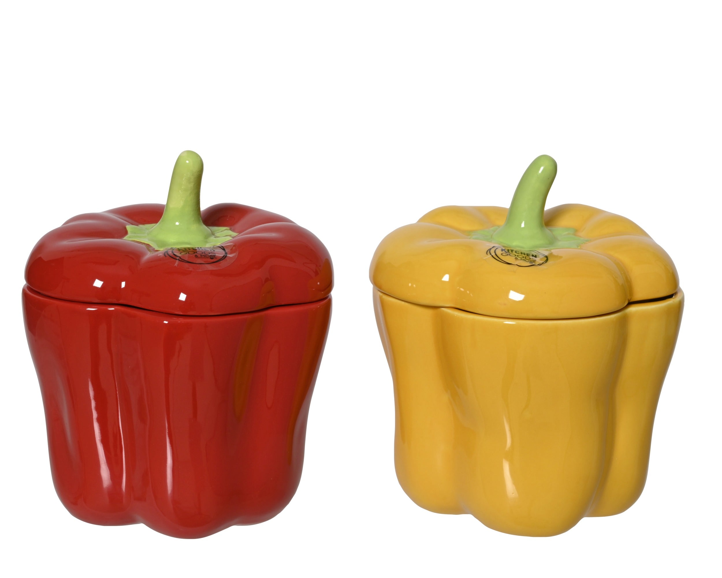 Voorraadpot paprika in dolomiet - 12x15cm - ass. (prijs per stuk)