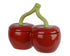 Voorraadpot kers in porselein - 19x10,5x16cm - rood