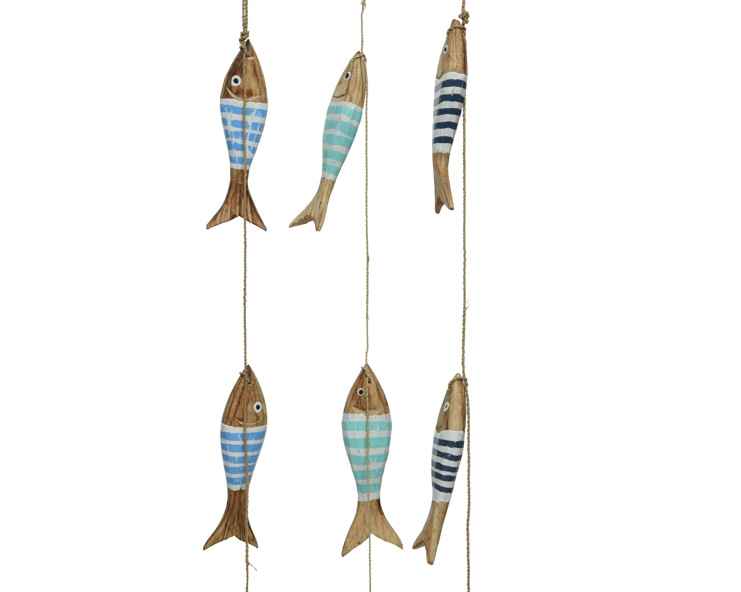 Muurdeco albesia hout - 5x100cm - blauw ass. (prijs per stuk)
