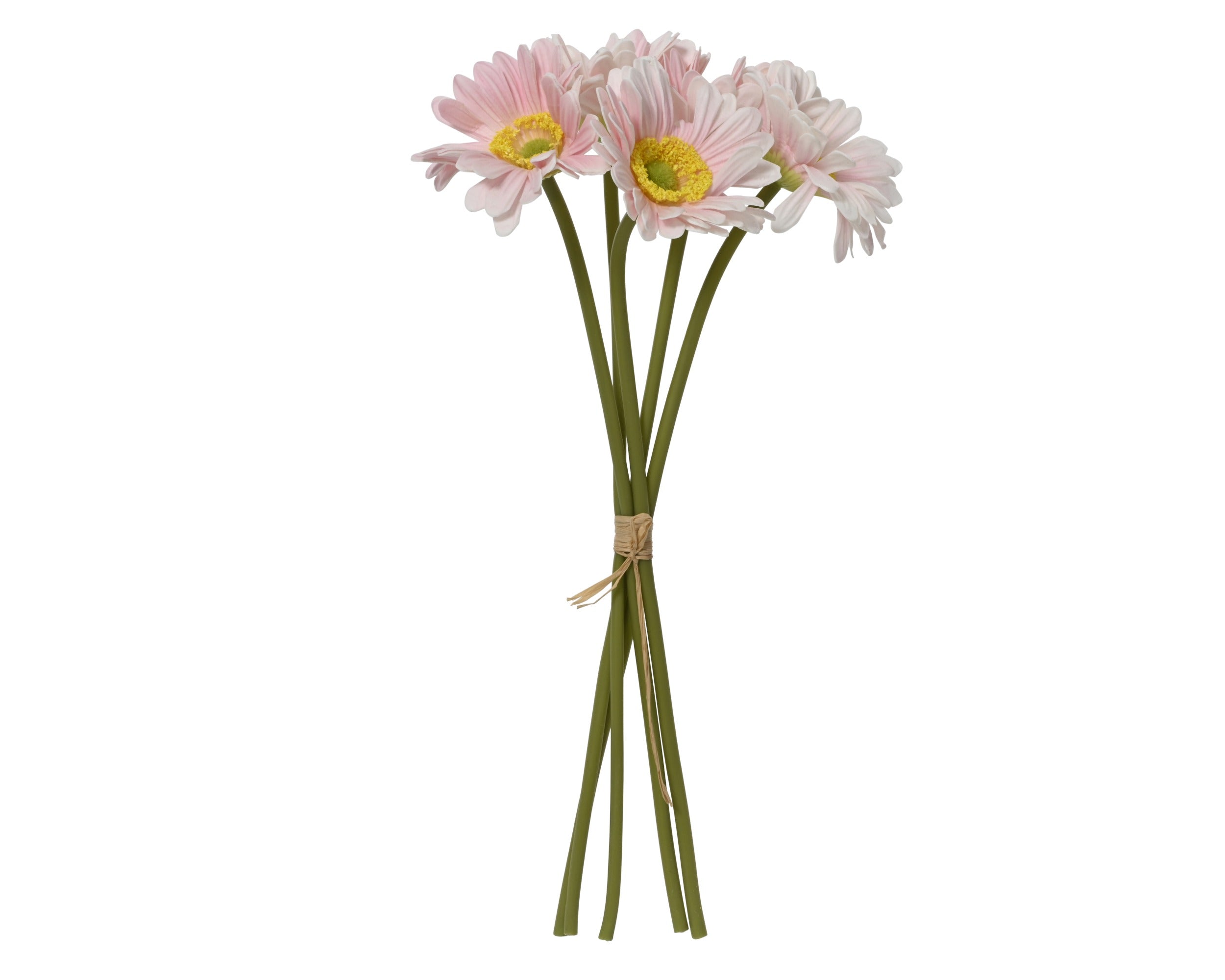 Boeket op steel - 35x16cm - zacht roze