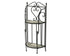 Athens rek mozaiek staal outdoor - 20x40x98cm - zwart/ multi