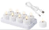 LED theelichtjes oplaadbaar - 4x4,5cm - wit/warm wit