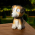 Solarverlichting hond outdoor - 17x20,2x25cm - bruin