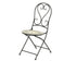 Athens bistrostoel mozaiek staal outdoor - 39x50x93cm - zwart/ multi