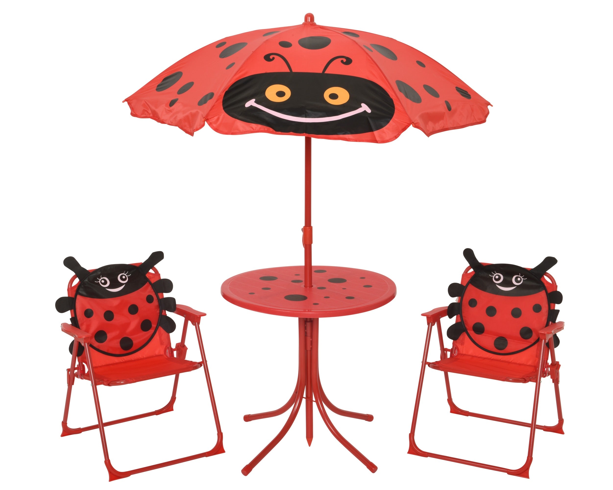 Bistroset lieveheersbeestje - rood/zwart