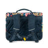 STONES&BONES Cedar schooltas - Floral ambush navy