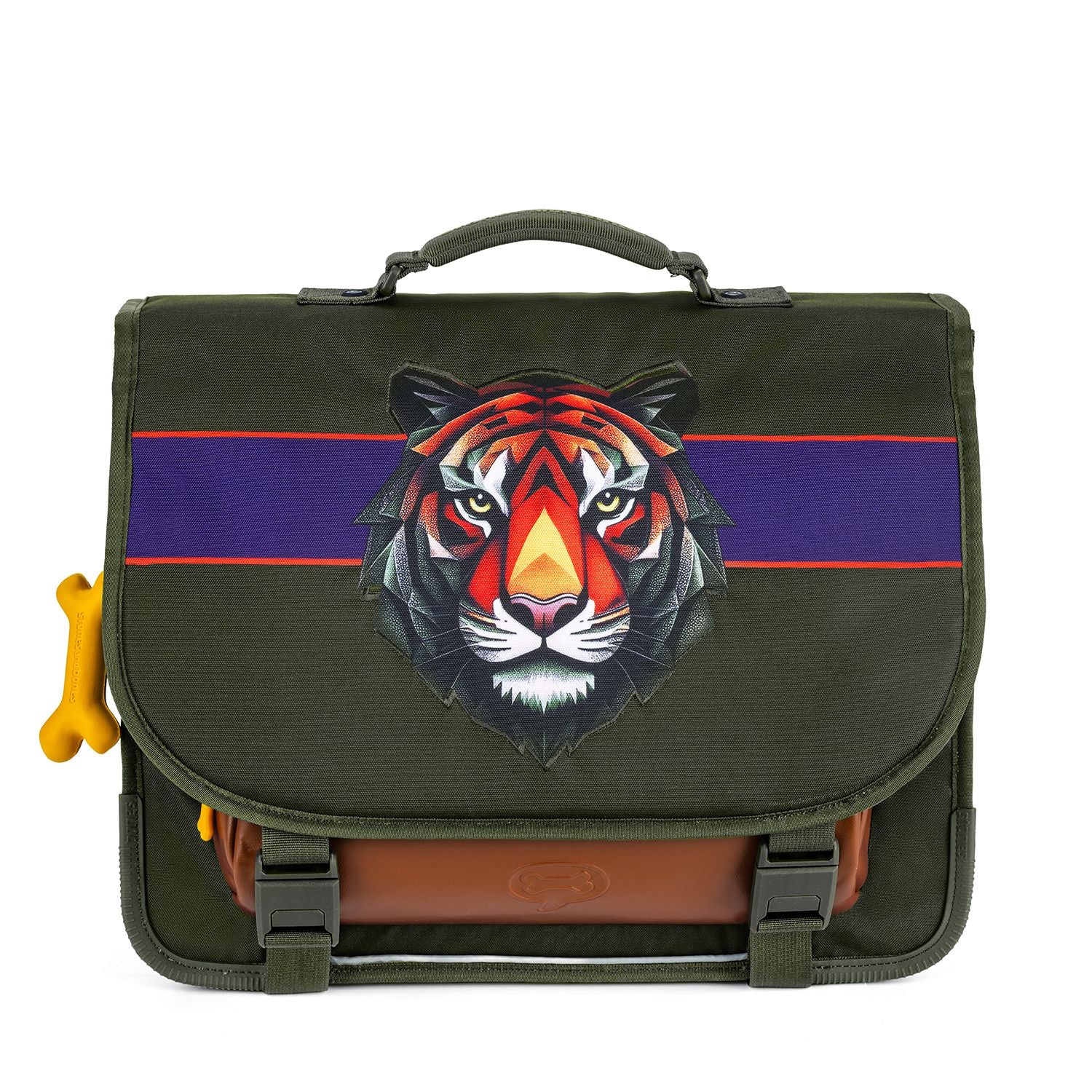 STONES&BONES Lake schooltas - Tiger facet khaki