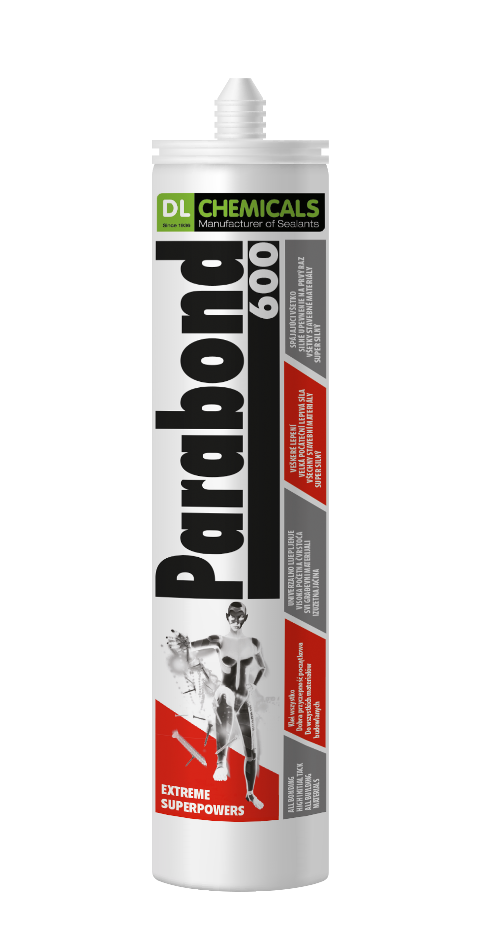 PARASILICO Parabond 600 290ml - wit 0400001N716031