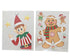 Kerst sticker peperkoek, elf - ass. (prijs per stuk)