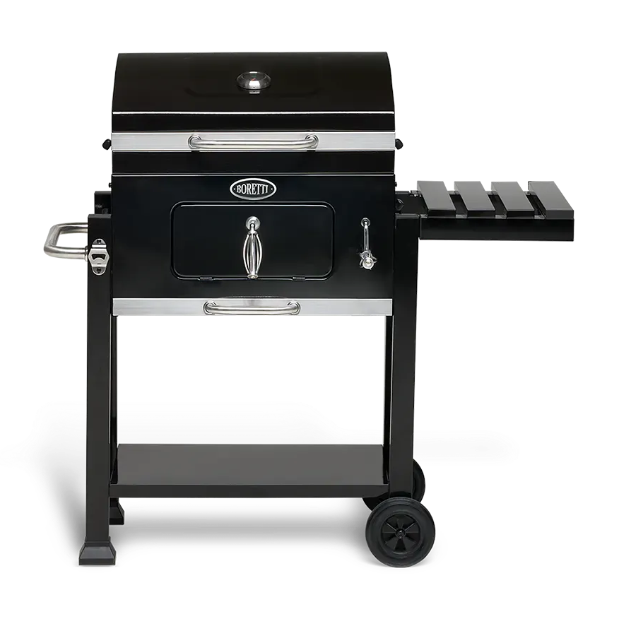 BORETTI Carbone barbecue houtskool met zijtafel - grilloppervlak 57x42cm