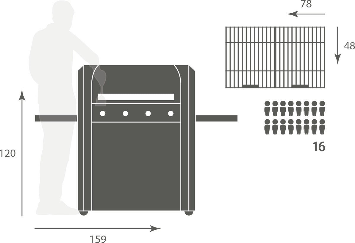 BORETTI Robusto Forte barbecue - bbq gas
