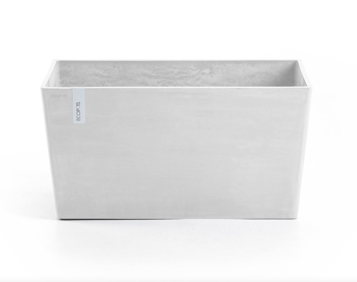Ecopots Bloempot PARIS - lang 99x46x50cm - witsteen