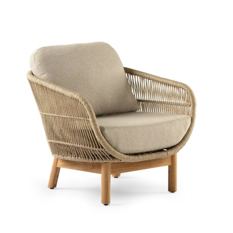 CALLISTO OUTDOOR Preston loungeset - teak/ rope/ olefin