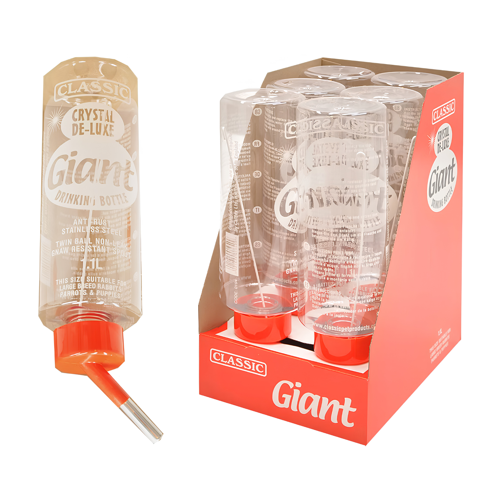 CLASSIC Drinkfles knaagdieren - 1,1 liter