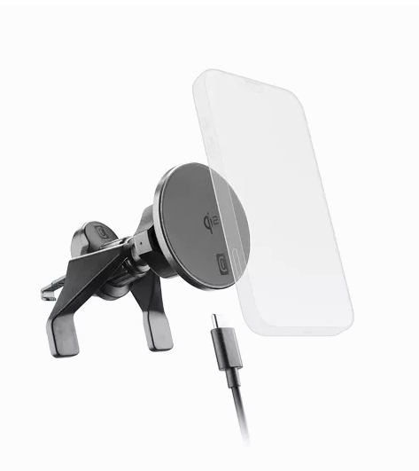 Autohouder Mag Qi2 - draadloos opladen 15W magsafe zwart