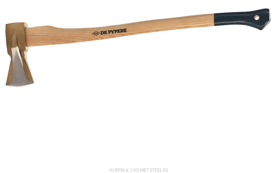 DE PYPERE kliefbijl 2kg m/essen steel