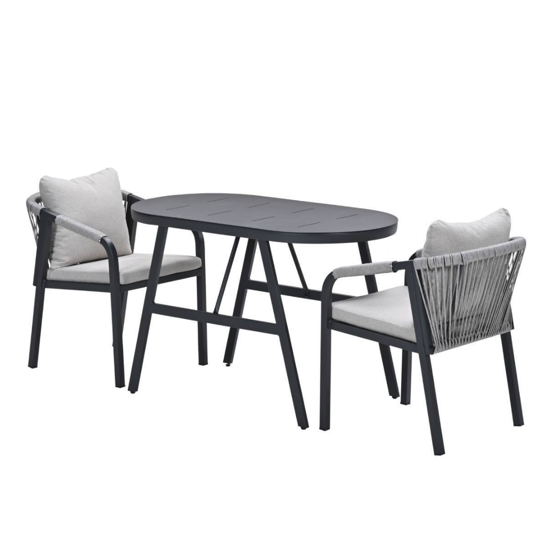 GARDEN IMPRESSIONS Terni balkonset 3dlg - carbon black/ sand/ desert sand