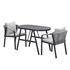 GARDEN IMPRESSIONS Terni balkonset 3dlg - carbon black/ sand/ desert sand