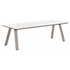 GARDEN IMPRESSIONS Nevada tuintafel - 240x100cm - taupe/ l. teak vironwood