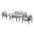 GARDEN IMPRESSIONS Springs loungeset 4dlg - carbon black/ desert sand