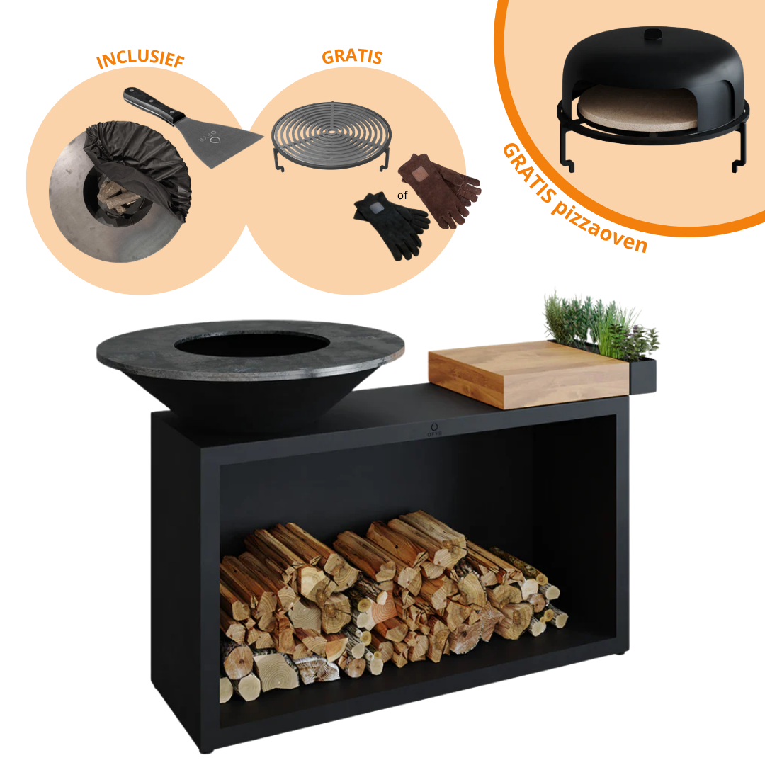 OFYR Island Black Teak Wood 85