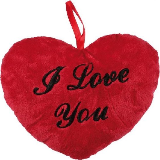 Hart rood zacht pluche