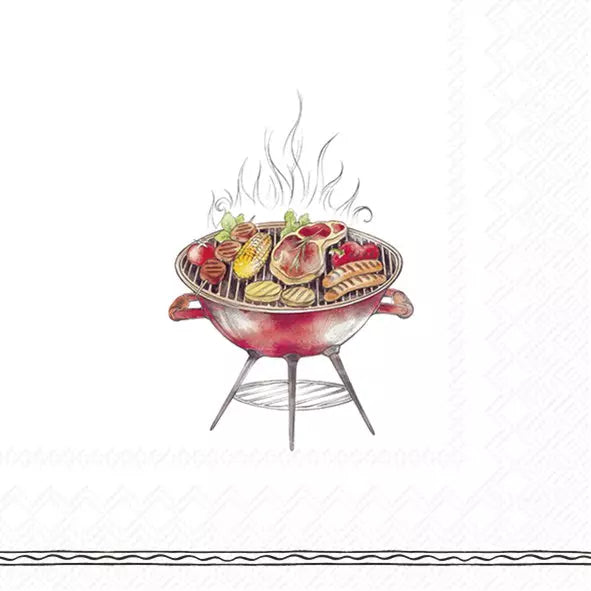 IHR Servetten 33x33cm - BBQ time   4101101100