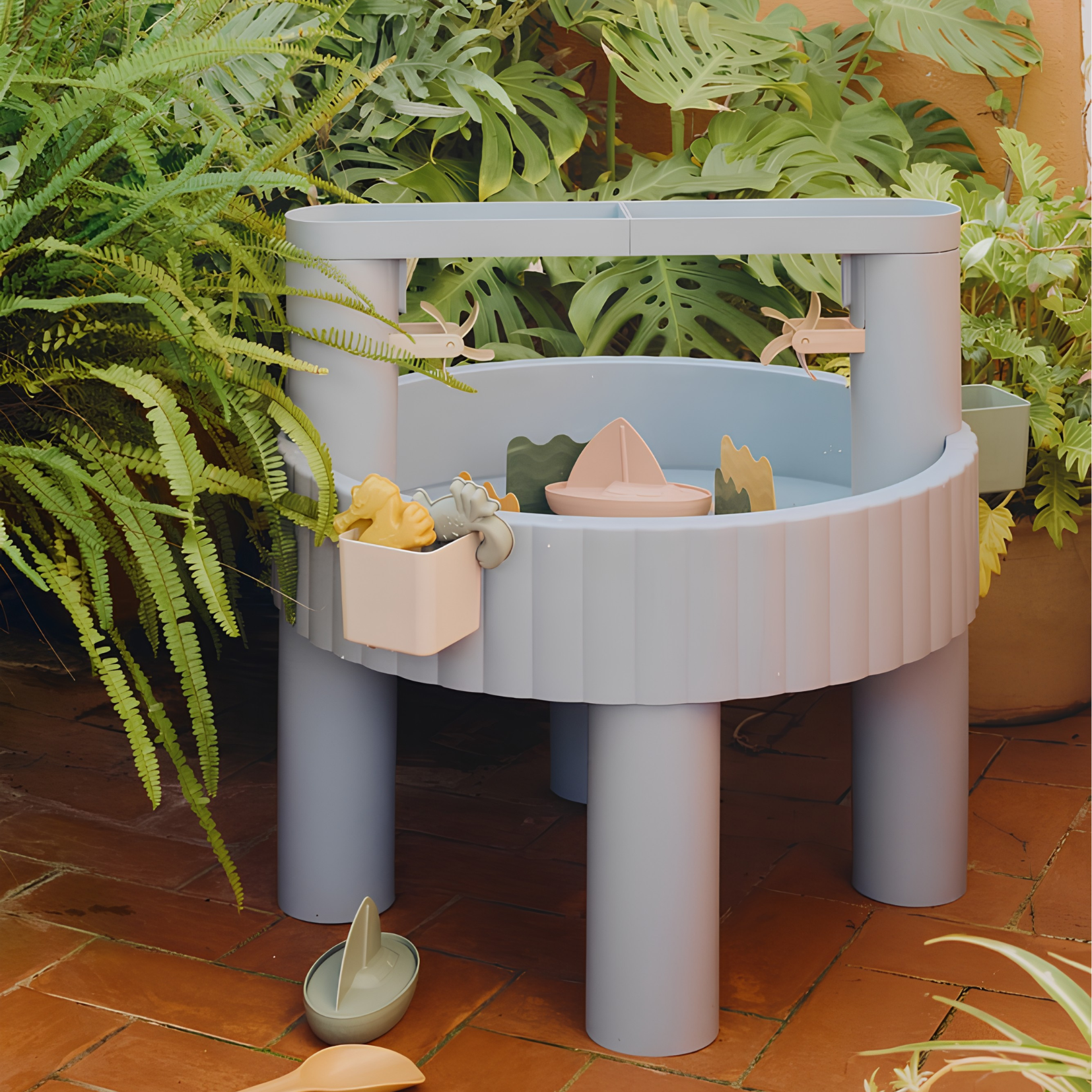 LIEWOOD Sepp activiteitentafel - beach blue multi mix