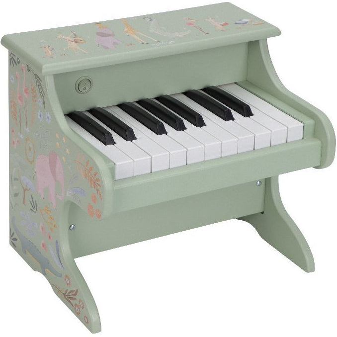 LITTLE DUTCH Safari Friends houten piano - groen