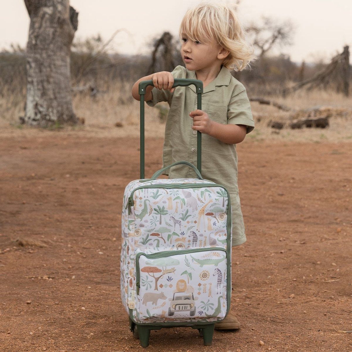 LITTLE DUTCH Safari Friends koffer - wit