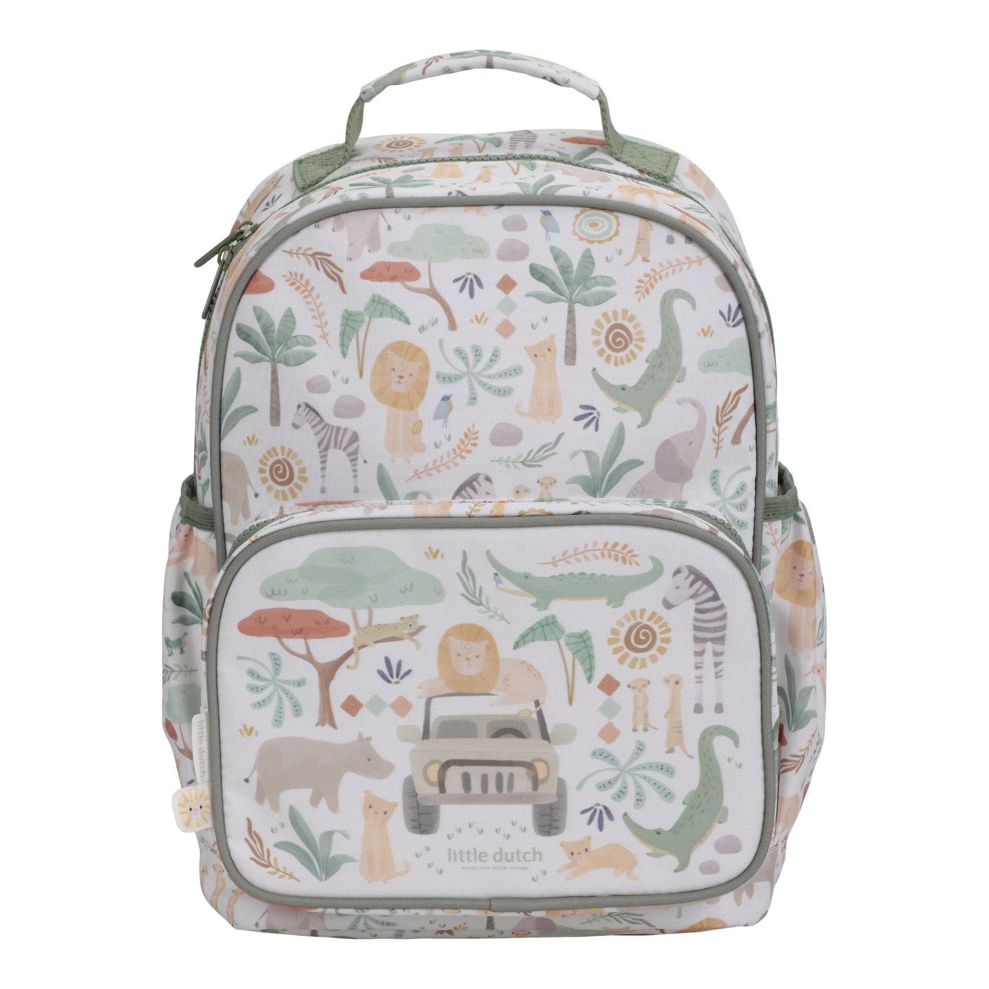 LITTLE DUTCH Safari Friends rugzak 35 cm - wit