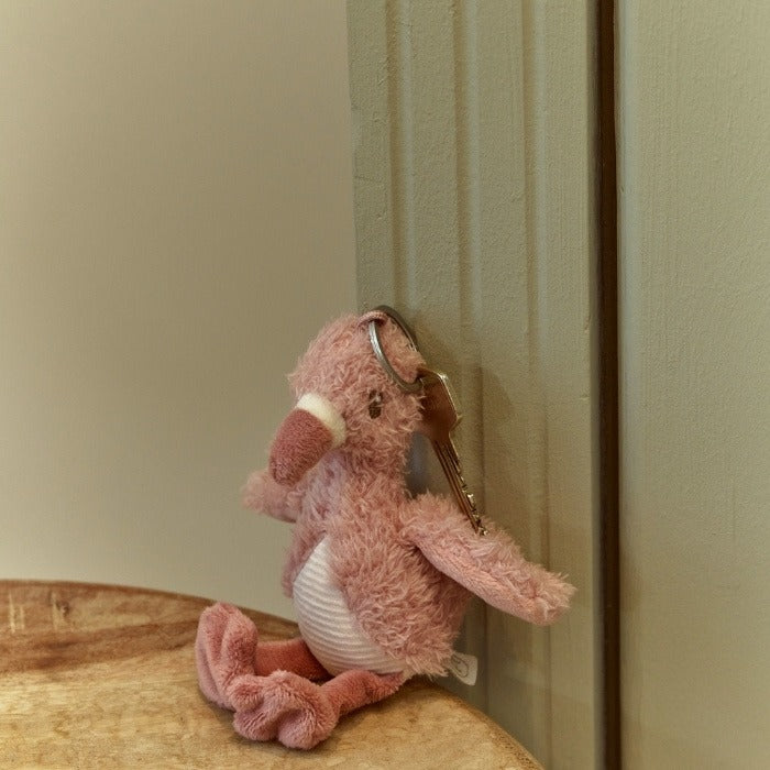 LITTLE DUTCH Safari Friends sleutelhanger flamingo - roze