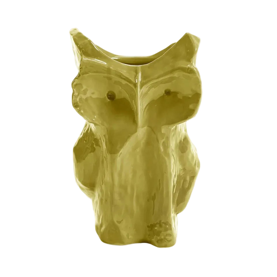 MARNI OWL vaas - L - geel